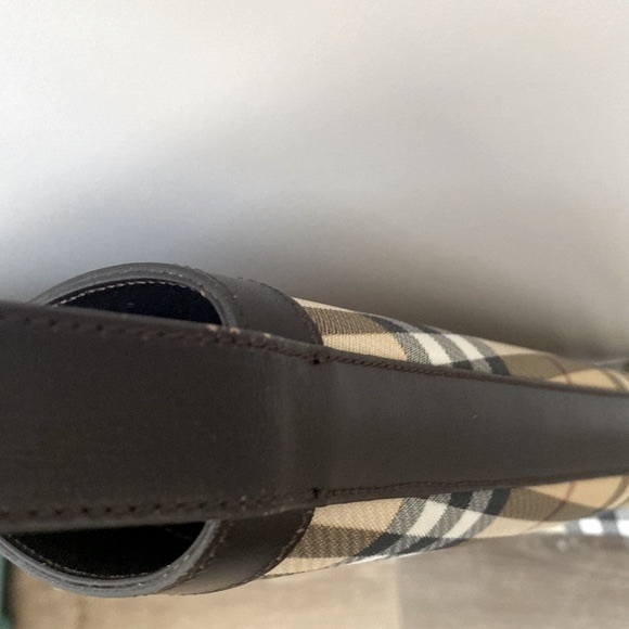 EUC [Burberry] Nova Check Signature Vintage Plaid Shoulder Bag w/ Dust Bag! - Picture 11 of 15